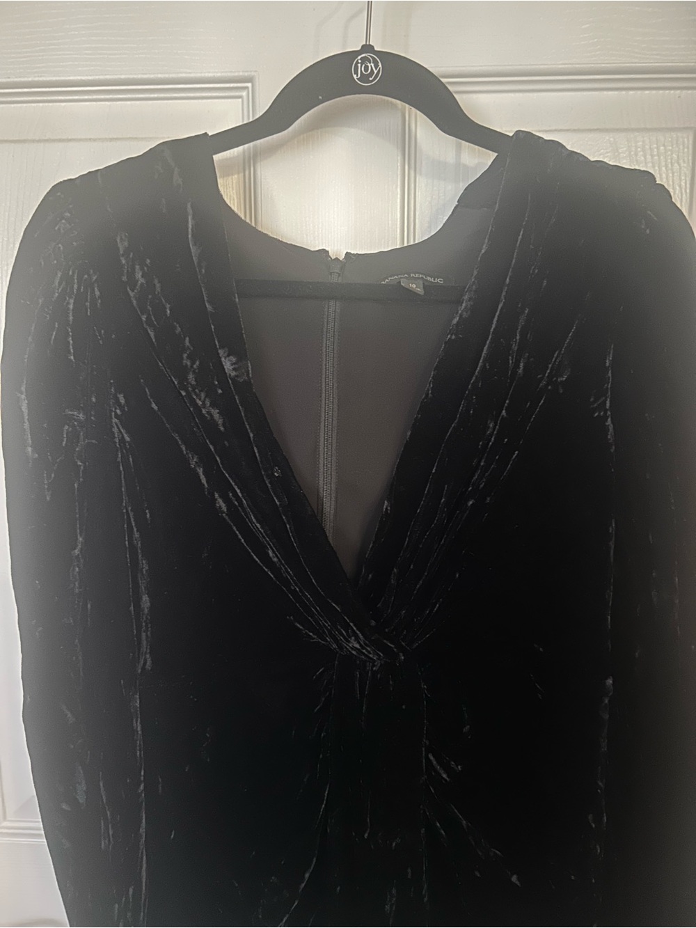 Banana Republic Velvet Twist-Front Mini Dress